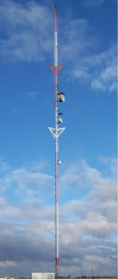 guyed tower located in Tilbury, Ontario