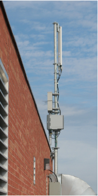 rooftop antennas located in Toronto, Ontario