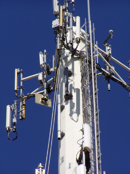 top of a telecom tower